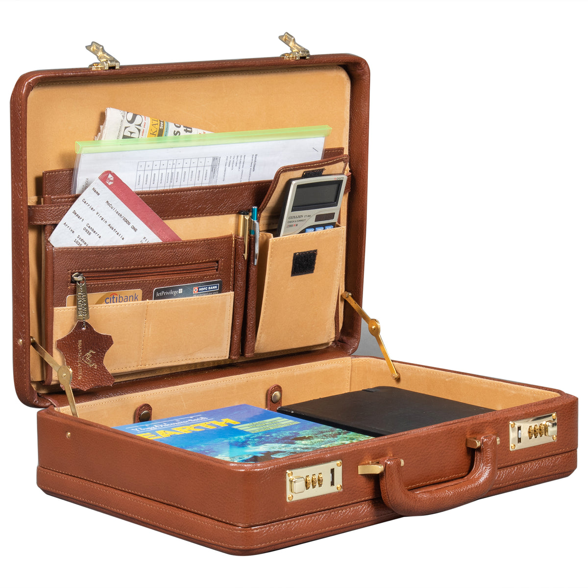 Genuine Leather 25 L Briefcase For Men Use For Office|Business|Travel