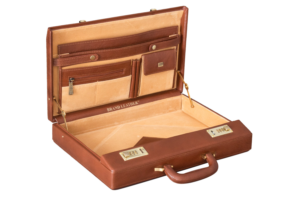 BRAND LEATHER Genuine Leather 20 L Briefcase For Men Use For Office|Business|Travel