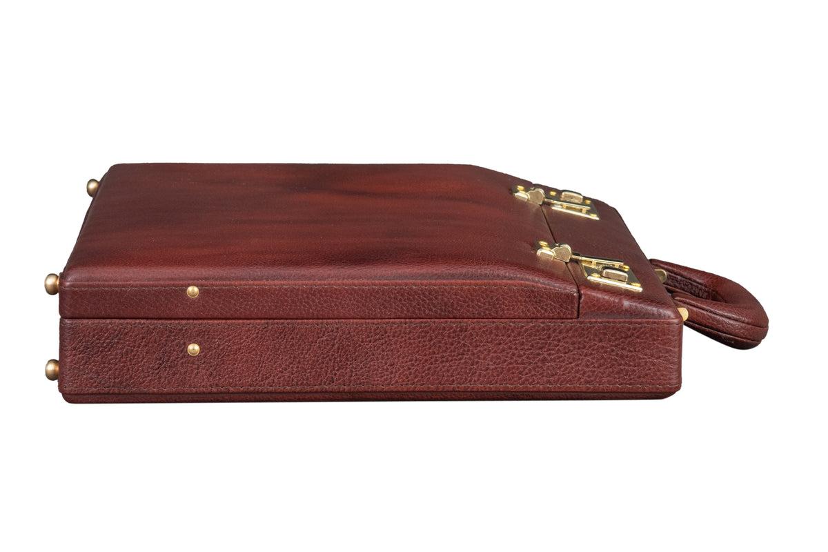 BRAND LEATHER Genuine Leather 20 L Briefcase For Men Use For Office|Business|Travel