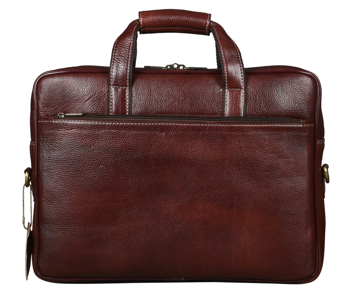 BRAND LEATHER Laptop Bag for Men - Genuine Leather Office Bag with Multiple Compartments Fits 14/15.6/16 Inch Laptop Bag - Messenger and Shoulder Bag for Travel - Water Resistant