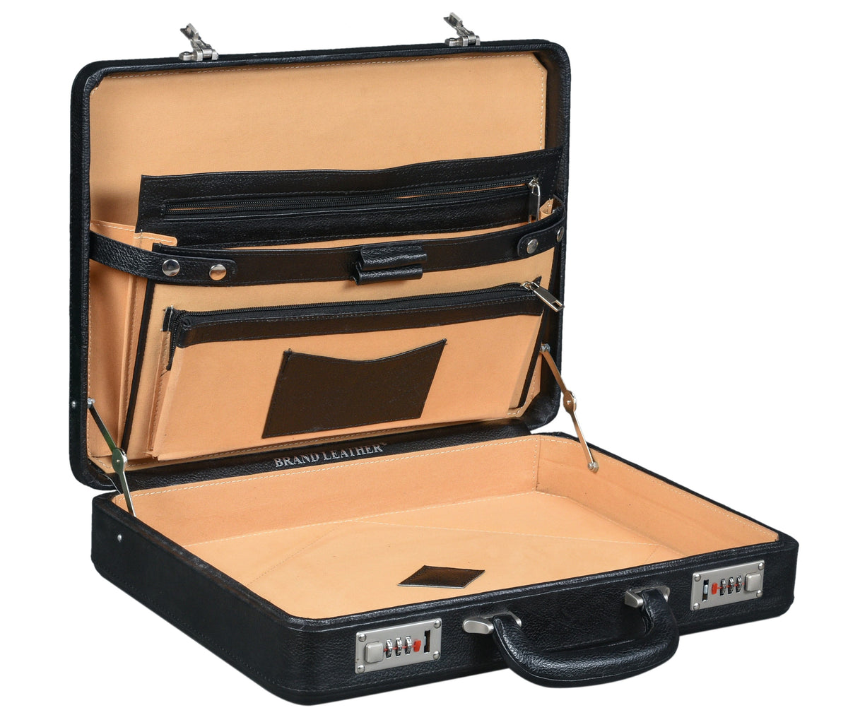 BRAND LEATHER Genuine Leather 20 L, 25 L Briefcase For Men Use For Office|Business|Travel