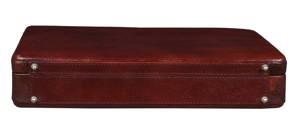 BRAND LEATHER Genuine Leather 20 L, 25 L Briefcase For Men Use For Office|Business|Travel