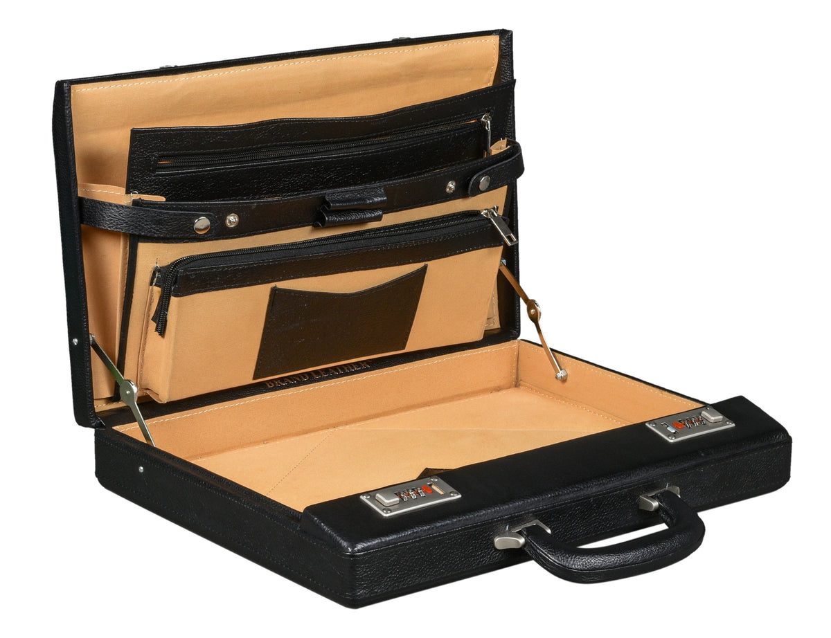 BRAND LEATHER Genuine Leather 20 L Briefcase For Men Use For Office|Business|Travel