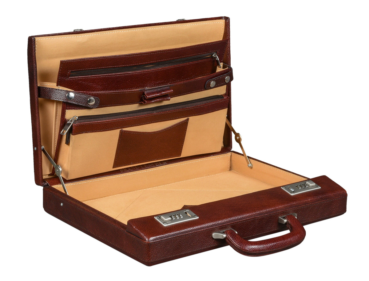 BRAND LEATHER Genuine Leather 20 L Briefcase For Men Use For Office|Business|Travel