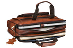 Genuine Leather Briefcase for Men Business Travel Messenger Bags 15.6 Inch Laptop Bag