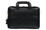 Genuine Leather Briefcase for Men Business Travel Messenger Bags 15.6 Inch Laptop Bag