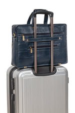 Genuine Leather Laptop Bag for Men - Office Bag, Brown - Fits Up to 14/15.6/16 Inch Laptop/MacBook - Laptop Messenger Bag/Side Shoulder Bag with Adjustable Strap - 1 Year Warranty