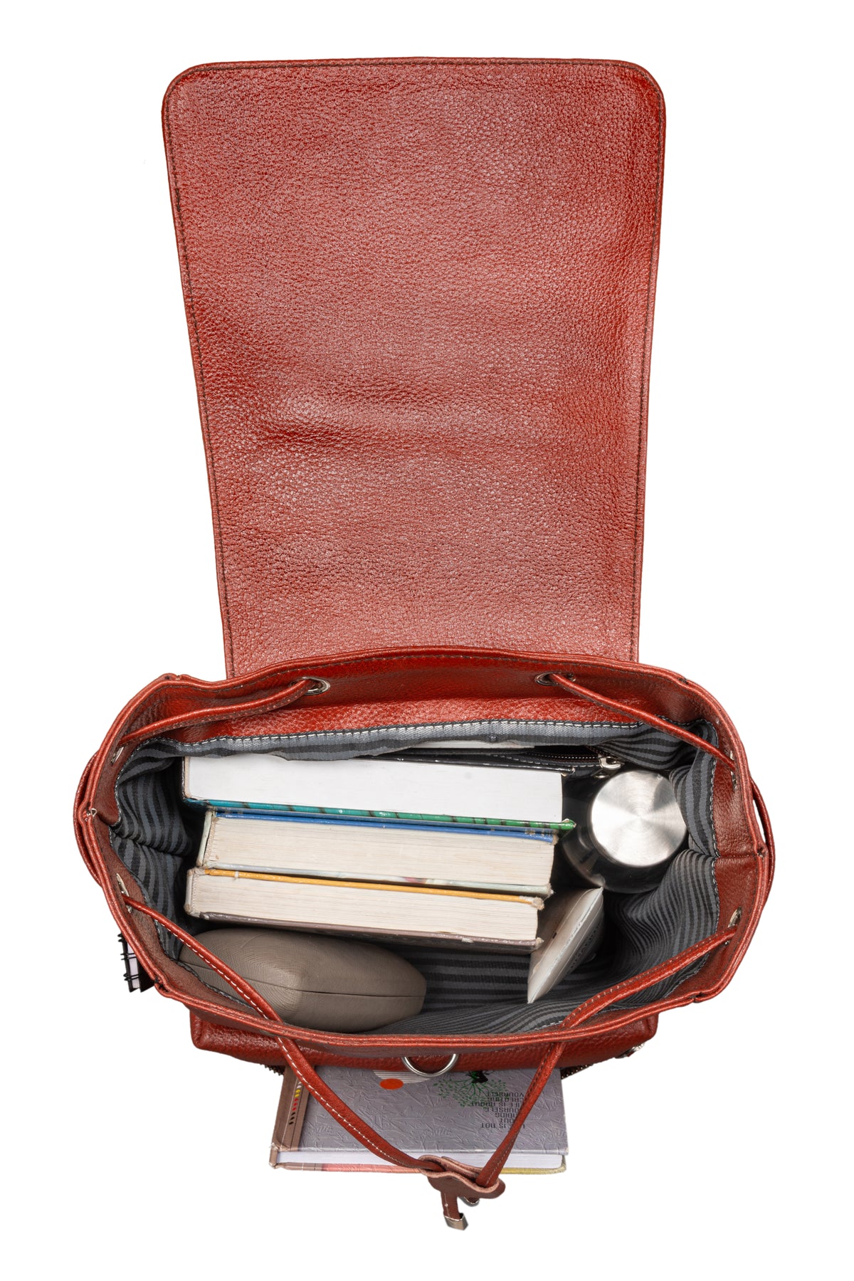 BRAND LEATHER Genuine Leather Stylish Women's Backpack Use for College|School|Office|Travel