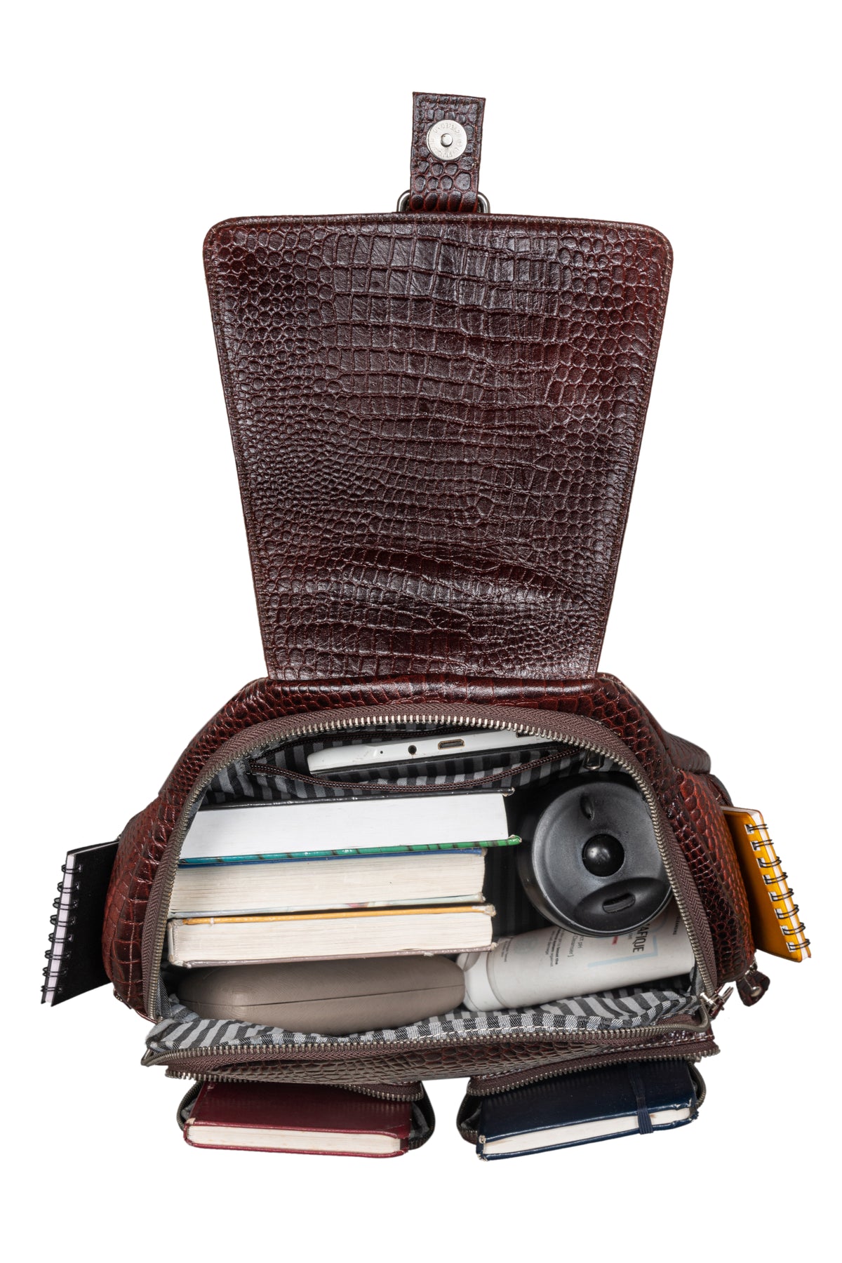 BRAND LEATHER Genuine Leather Stylish Women's Backpack Use for College|School|Office|Travel