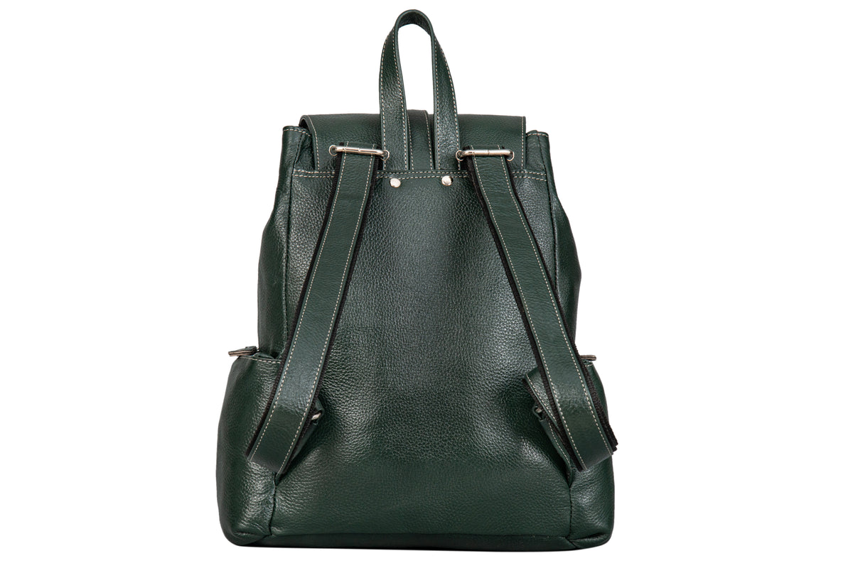 BRAND LEATHER Genuine Leather Stylish Women's Backpack Use for College|School|Office|Travel