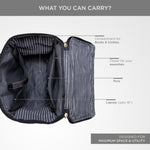 BRAND LEATHER Full Grain Buffalo - Hide Leather Backpack Large Capacity 15/15.6/16/17 Inch Laptop Bag Multi Pockets Travel Daypack