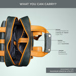 BRAND LEATHER Full Grain Buffalo - Hide Leather Backpack Large Capacity 15/15.6/16/17 Inch Laptop Bag Multi Pockets Travel Daypack