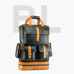 BRAND LEATHER Full Grain Buffalo - Hide Leather Backpack Large Capacity 15/15.6/16/17 Inch Laptop Bag Multi Pockets Travel Daypack