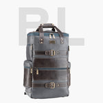 BRAND LEATHER Full Grain Buffalo - Hide Leather Backpack Large Capacity 15/15.6/16/17 Inch Laptop Bag Multi Pockets Travel Daypack