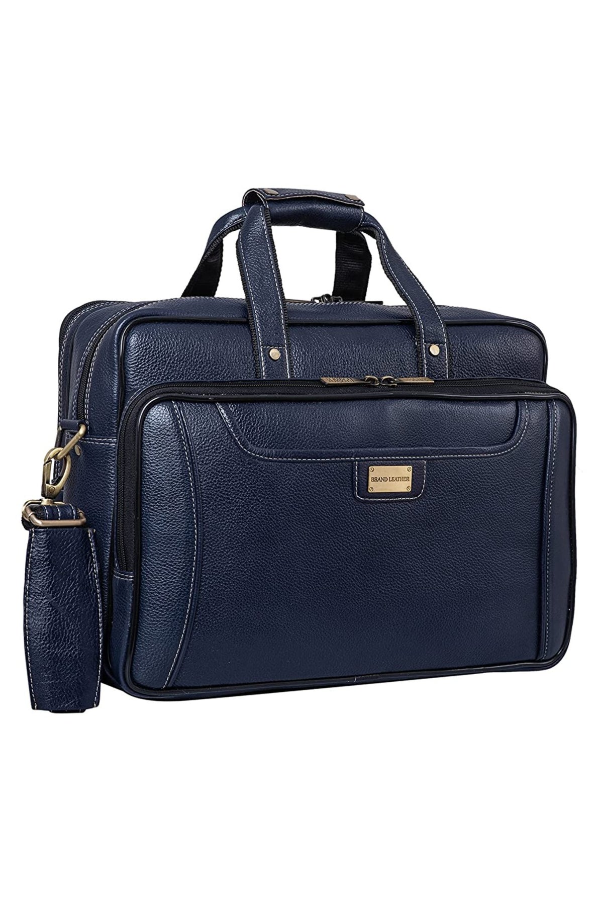 Genuine Leather 16 Inch Laptop Messenger Bag With Huge Capacity