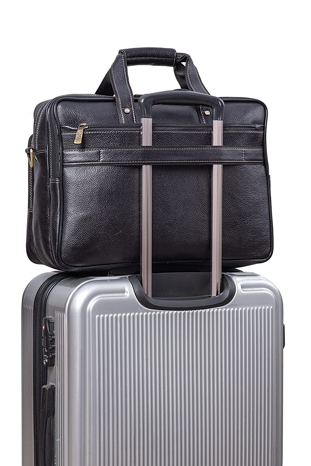 Genuine Leather 16 Inch Laptop Messenger Bag With Huge Capacity