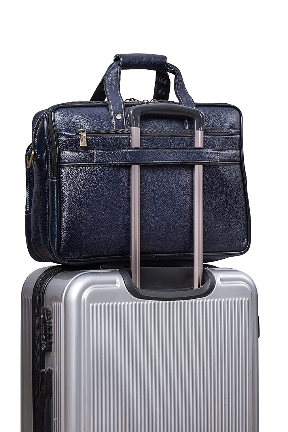 Genuine Leather 16 Inch Laptop Messenger Bag With Huge Capacity