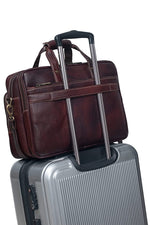 Genuine Leather 16 Inch Laptop Messenger Bag With Huge Capacity