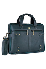 Laptop Bag for Men - Genuine Leather Messenger Bag for Office - Fits up to 15 Inch Laptop -Brown Shoulder Bag with Multiple Compartments - Executive Leather Bag for Work and Travel