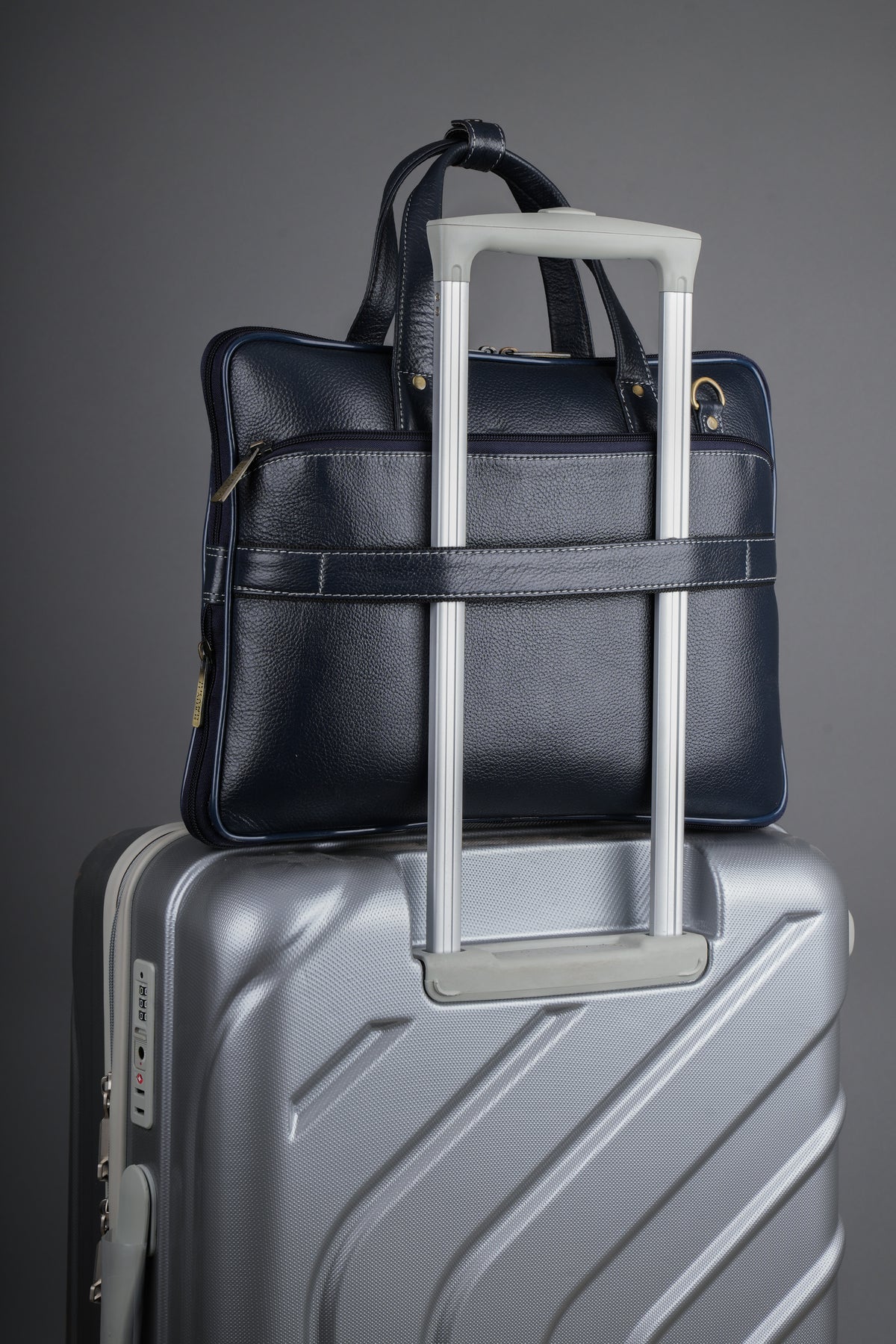 BRAND LEATHER Genuine Leather Laptop Bag for Men/Office Bag for Men |Fits 14|15.6|16 Inch Laptop Bag/MacBook |Leather Bag for Men with Shoulder Straps|Crossbody Laptop Messenger Bag for Men