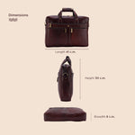 BRAND LEATHER Laptop Bag for Men - Genuine Leather Office Bag with Multiple Compartments Fits 14/15.6/16 Inch Laptop Bag - Messenger and Shoulder Bag for Travel - Water Resistant