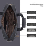 BRAND LEATHER Laptop Bag for Men - Genuine Leather Office Bag with Multiple Compartments Fits 14/15.6/16 Inch Laptop Bag - Messenger and Shoulder Bag for Travel - Water Resistant