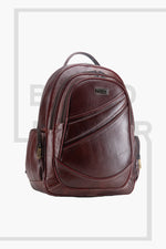 BRAND LEATHER Men's Full Grain Cow Hide Leather 17 Inch Laptop Backpack Large Capacity Weekender Overnight Camping Travel Rucksack