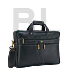 BRAND LEATHER Laptop Bag for Men - Genuine Leather Office Bag with Multiple Compartments Fits 14/15.6/16 Inch Laptop Bag - Messenger and Shoulder Bag for Travel - Water Resistant