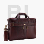 BRAND LEATHER Laptop Bag for Men - Genuine Leather Office Bag with Multiple Compartments Fits 14/15.6/16 Inch Laptop Bag - Messenger and Shoulder Bag for Travel - Water Resistant