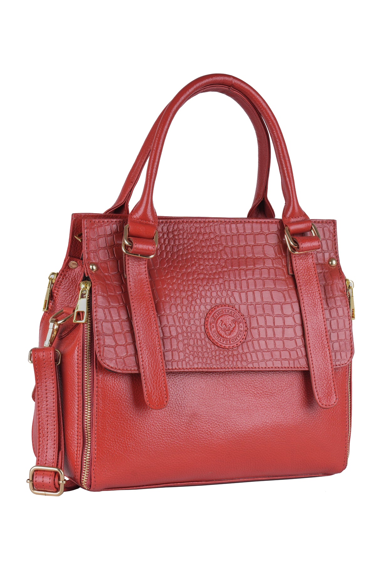 BRAND LEATHER Women's Genuine Leather Handbags Shoulder Bag Satchel Designer Ladies Purse Crossbody Bags