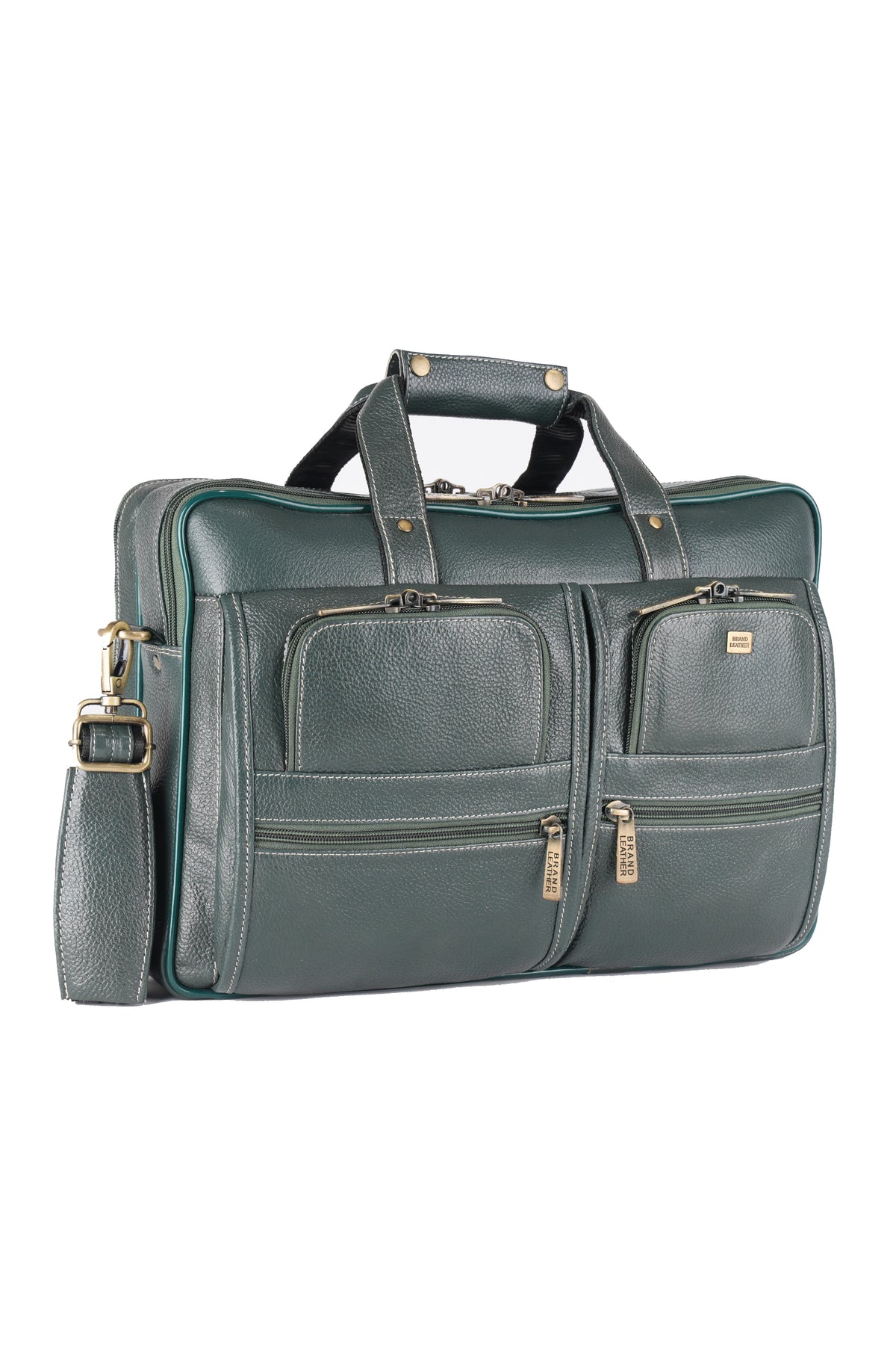 Genuine Leather Laptop Bag for Men - Office Bag, Brown - Fits Up to 16-inch Laptop/MacBook - Shoulder Bag/Hand Bag