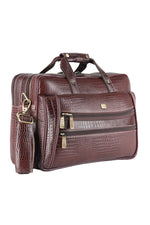 Genuine Leather Laptop Bag for Men - Office Bag, Brown - Fits Up to 16-inch Laptop/MacBook - Shoulder Bag/Hand Bag