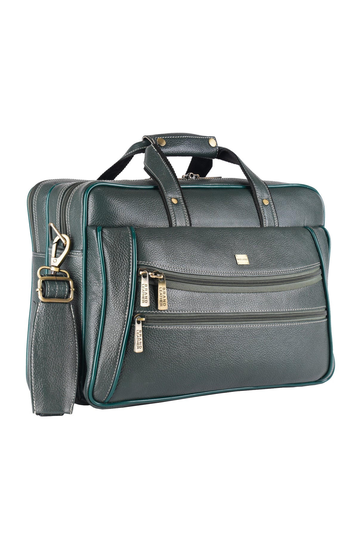 Genuine Leather Laptop Bag for Men - Office Bag, Brown - Fits Up to 16-inch Laptop/MacBook - Shoulder Bag/Hand Bag