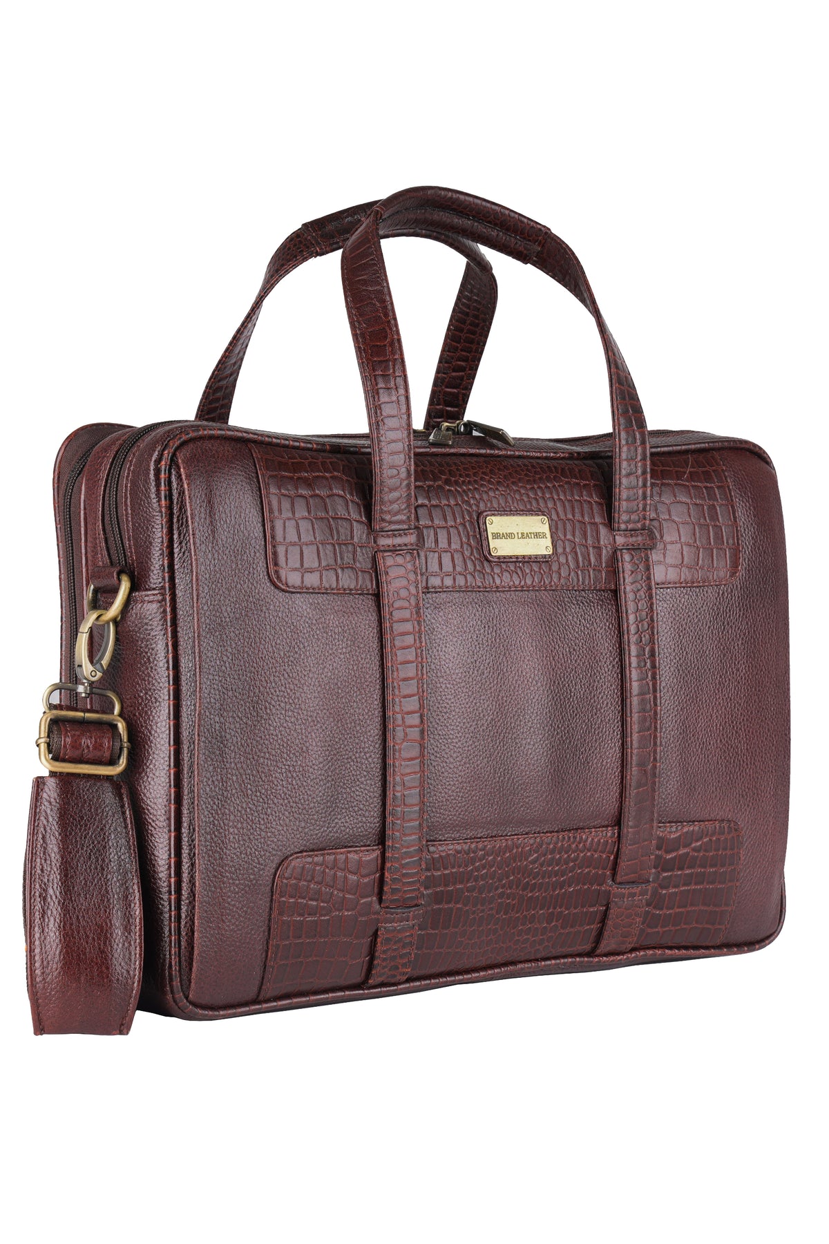 Genuine Leather Messenger Bag for Men 15.6, 16 inch laptop Briefcase Shoulder Bags