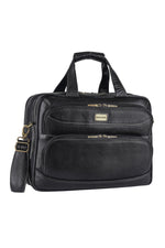 Genuine Leather Laptop Bag for Men/Office Bag for Men, Brown | Fits Upto 16" Laptop/MacBook| Bag with Shoulder Straps | Laptop Messenger Bag/Leather Bag for Men with Trolley Straps