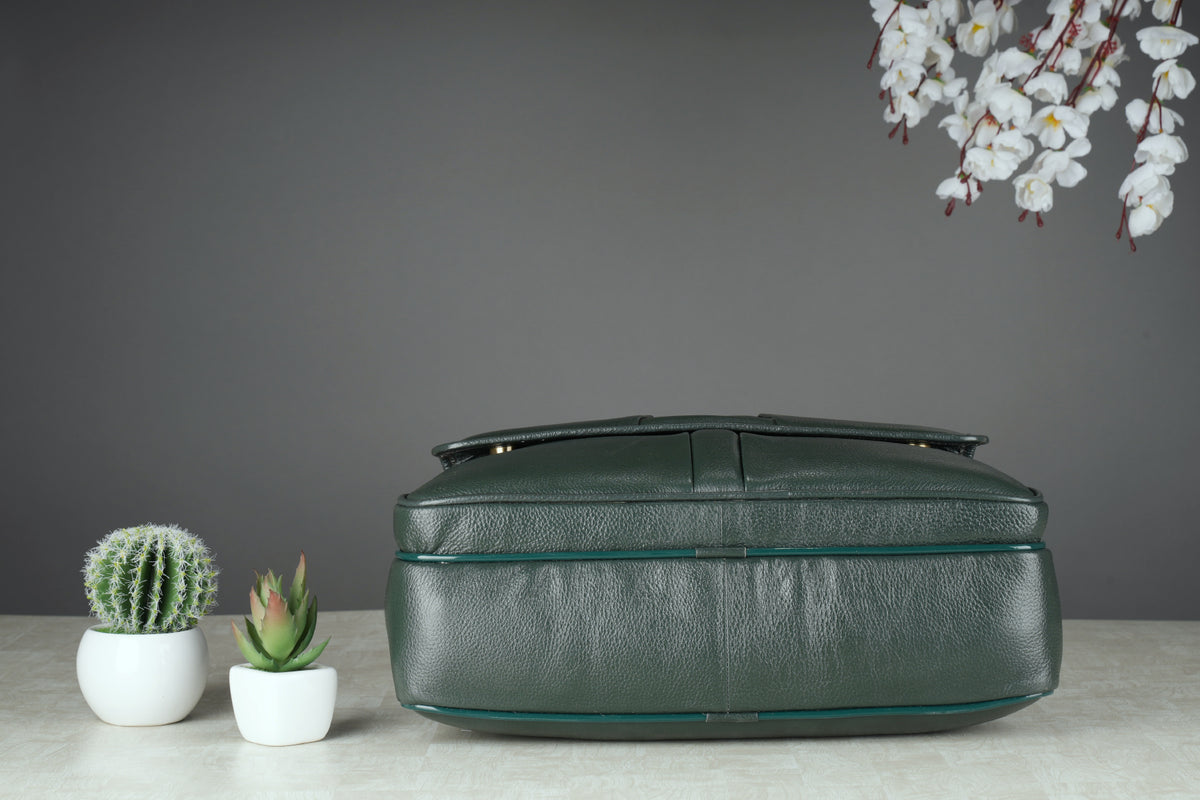 BRAND LEATHER Laptop Bag for Men - Genuine Leather Office Bag with Multiple Compartments Fits 14/15.6/16 Inch Laptop Bag - Messenger and Shoulder Bag for Travel - Water Resistant