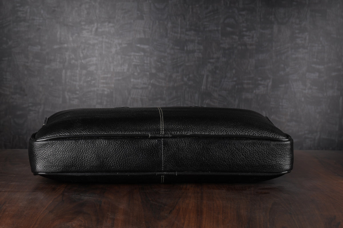 BRAND LEATHER Genuine Leather Laptop Bag for Men/Office Bag for Men |Fits 14|15.6|16 Inch Laptop Bag/MacBook |Leather Bag for Men with Shoulder Straps|Crossbody Laptop Messenger Bag for Men