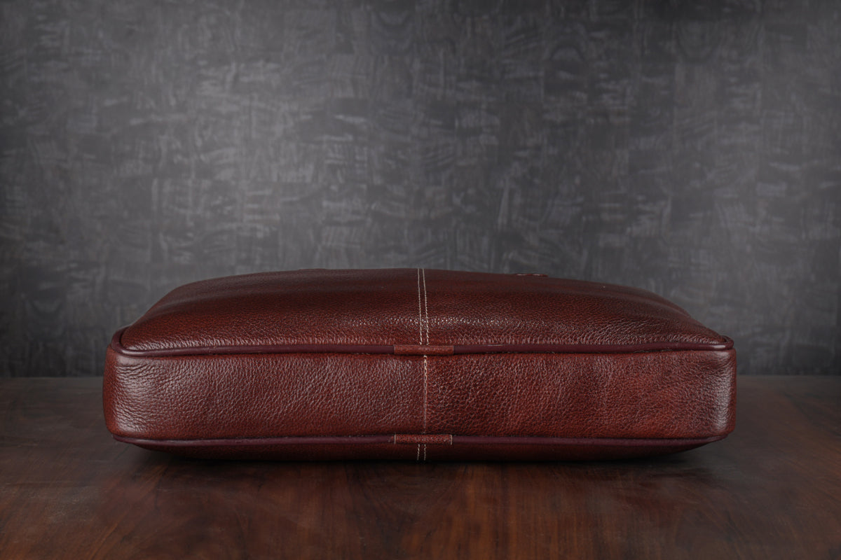 BRAND LEATHER Genuine Leather Laptop Bag for Men/Office Bag for Men |Fits 14|15.6|16 Inch Laptop Bag/MacBook |Leather Bag for Men with Shoulder Straps|Crossbody Laptop Messenger Bag for Men