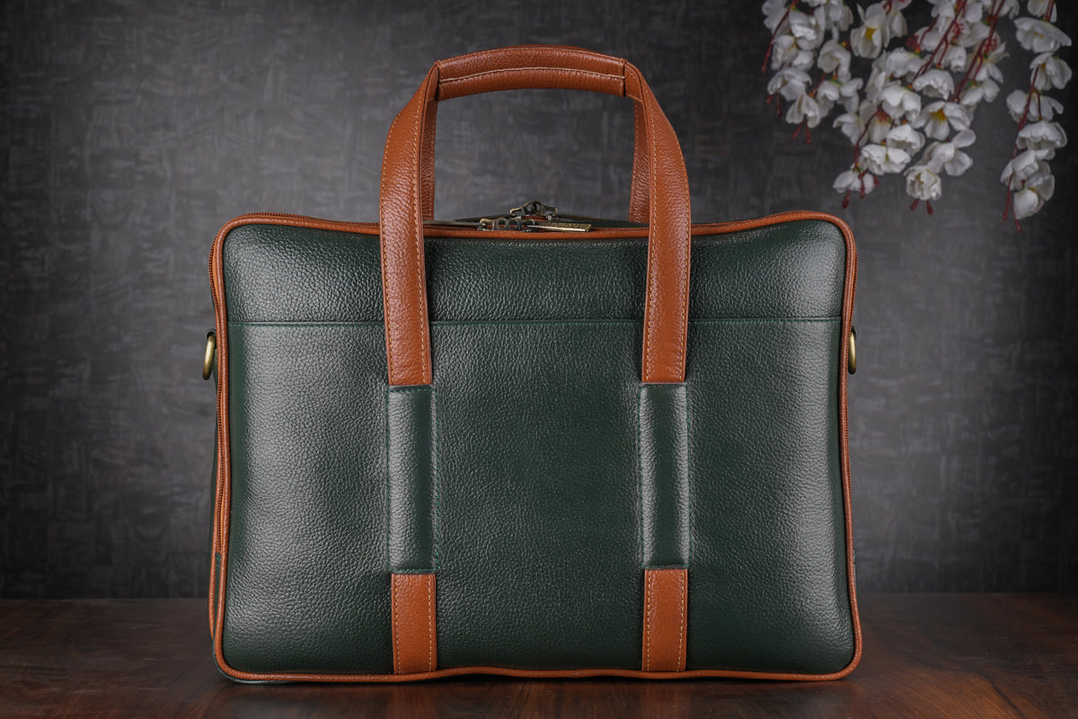 Genuine Leather Messenger Bag for Men 15.6, 16 inch laptop Briefcase Shoulder Bags