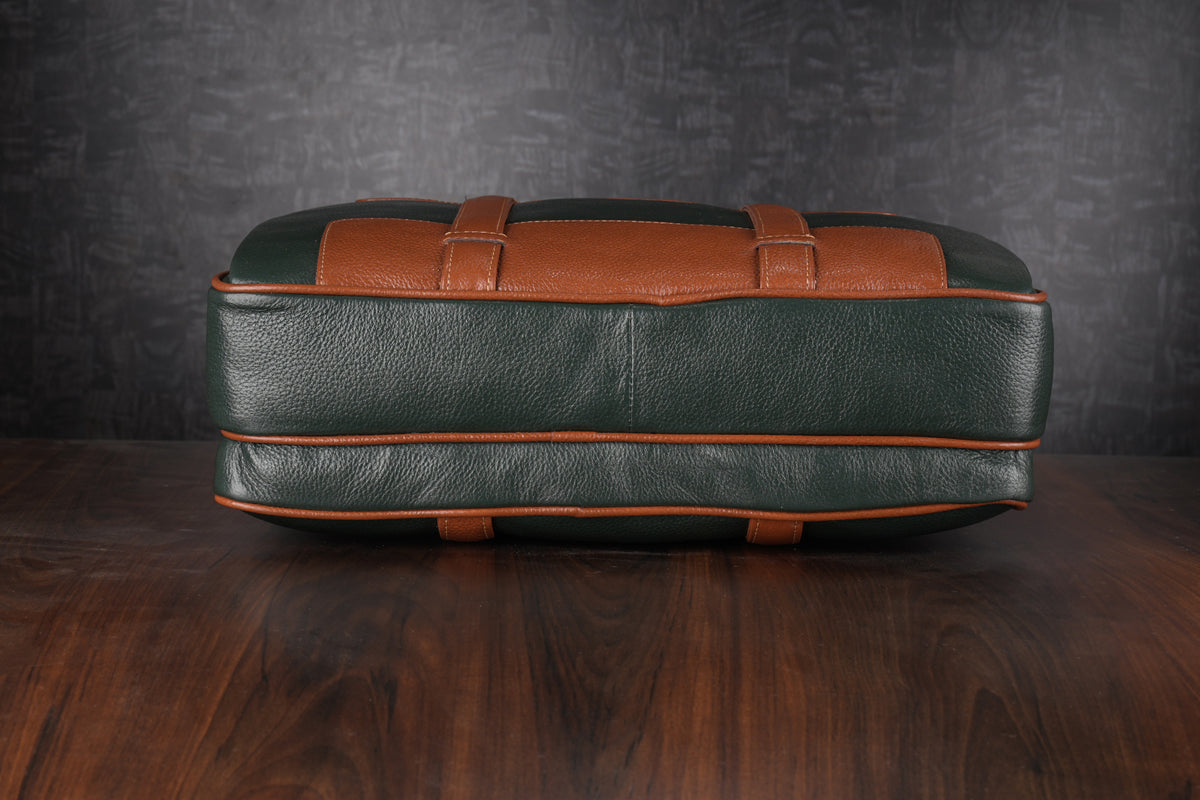 Genuine Leather Messenger Bag for Men 15.6, 16 inch laptop Briefcase Shoulder Bags