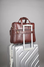 BRAND LEATHER Laptop Bag for Men - Genuine Leather Office Bag with Multiple Compartments Fits 14/15.6/16 Inch Laptop Bag - Messenger and Shoulder Bag for Travel - Water Resistant