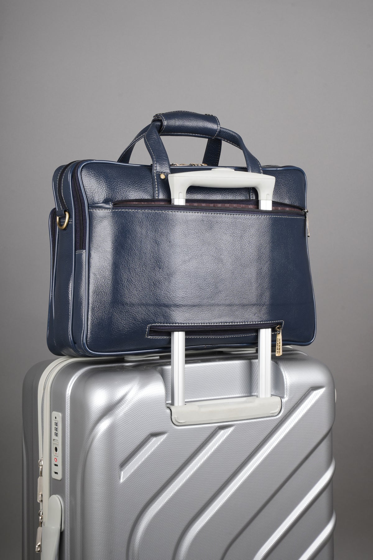 Genuine Leather Laptop Bag for Men - Office Bag, Brown - Fits Up to 16-inch Laptop/MacBook - Shoulder Bag/Hand Bag