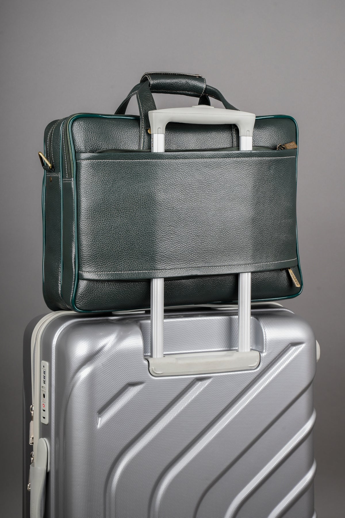 Genuine Leather Laptop Bag for Men - Office Bag, Brown - Fits Up to 16-inch Laptop/MacBook - Shoulder Bag/Hand Bag