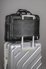 Genuine Leather Laptop Bag for Men - Office Bag, Brown - Fits Up to 16-inch Laptop/MacBook - Shoulder Bag/Hand Bag