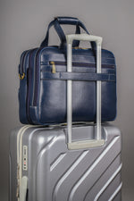 Genuine Leather Laptop Bag for Men/Office Bag for Men, Brown | Fits Upto 16" Laptop/MacBook| Bag with Shoulder Straps | Laptop Messenger Bag/Leather Bag for Men with Trolley Straps