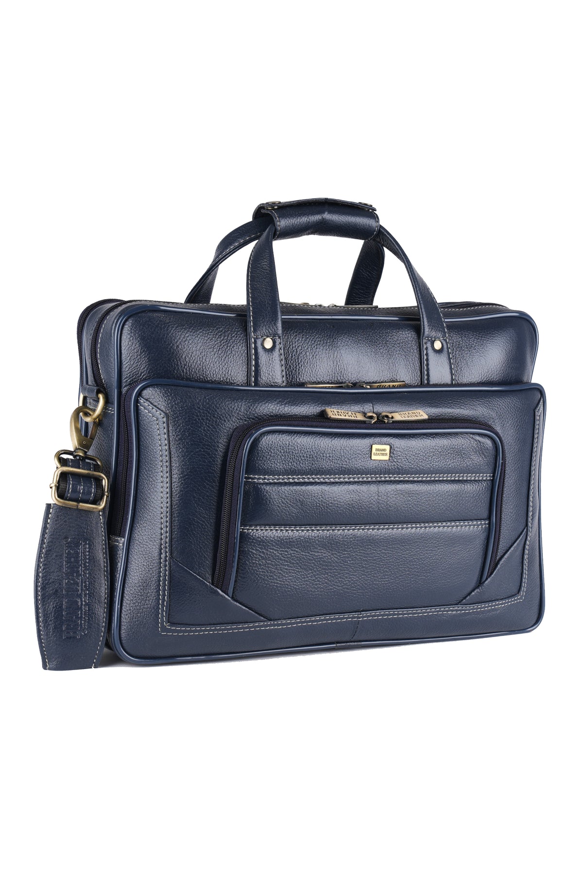 Genuine Leather Laptop Bag for Men - Office Bag, Brown - Fits Up to 16-inch Laptop/MacBook - Shoulder Bag/Hand Bag