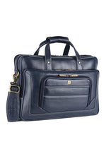 Genuine Leather Laptop Bag for Men - Office Bag, Brown - Fits Up to 16-inch Laptop/MacBook - Shoulder Bag/Hand Bag