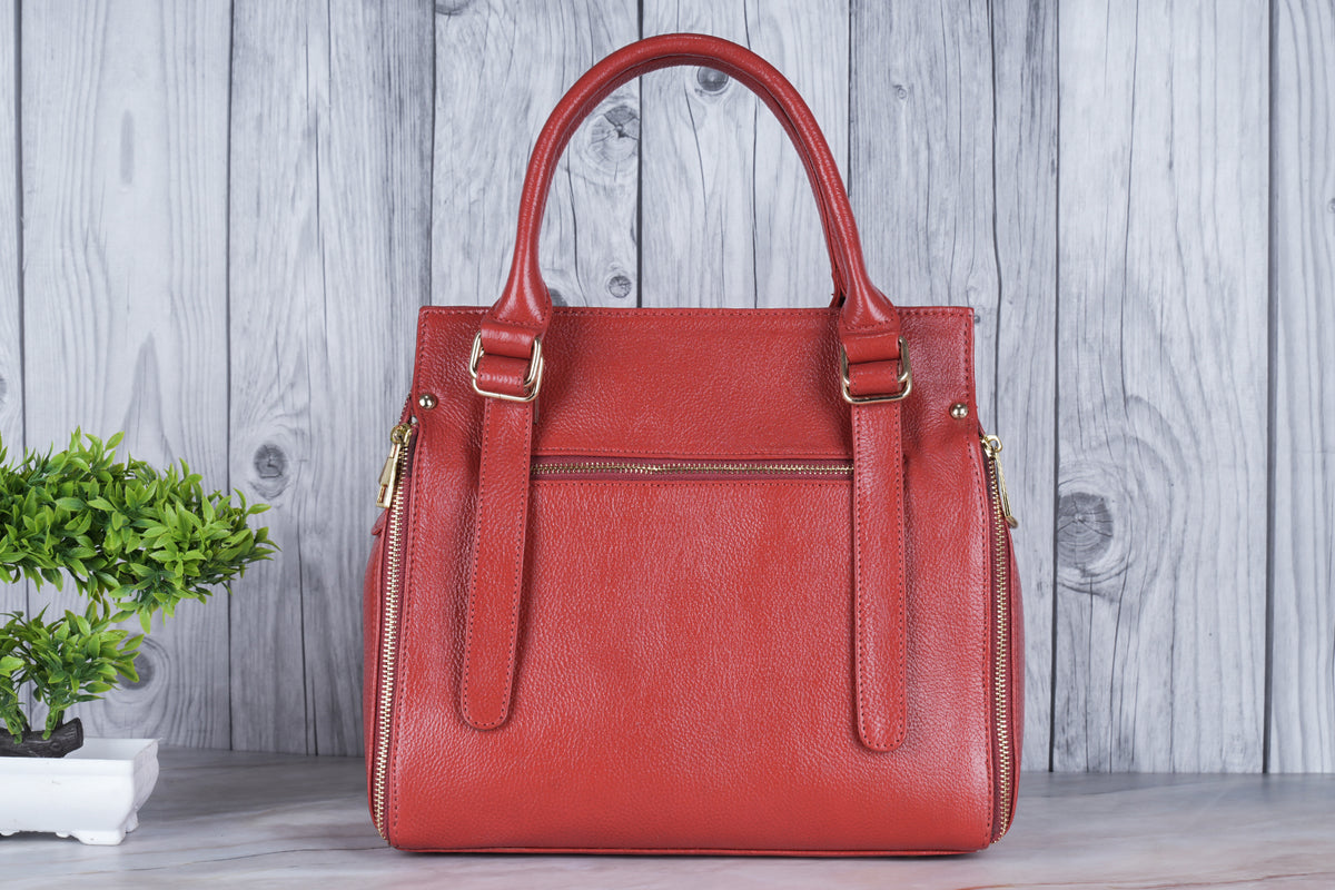 BRAND LEATHER Women's Genuine Leather Handbags Shoulder Bag Satchel Designer Ladies Purse Crossbody Bags