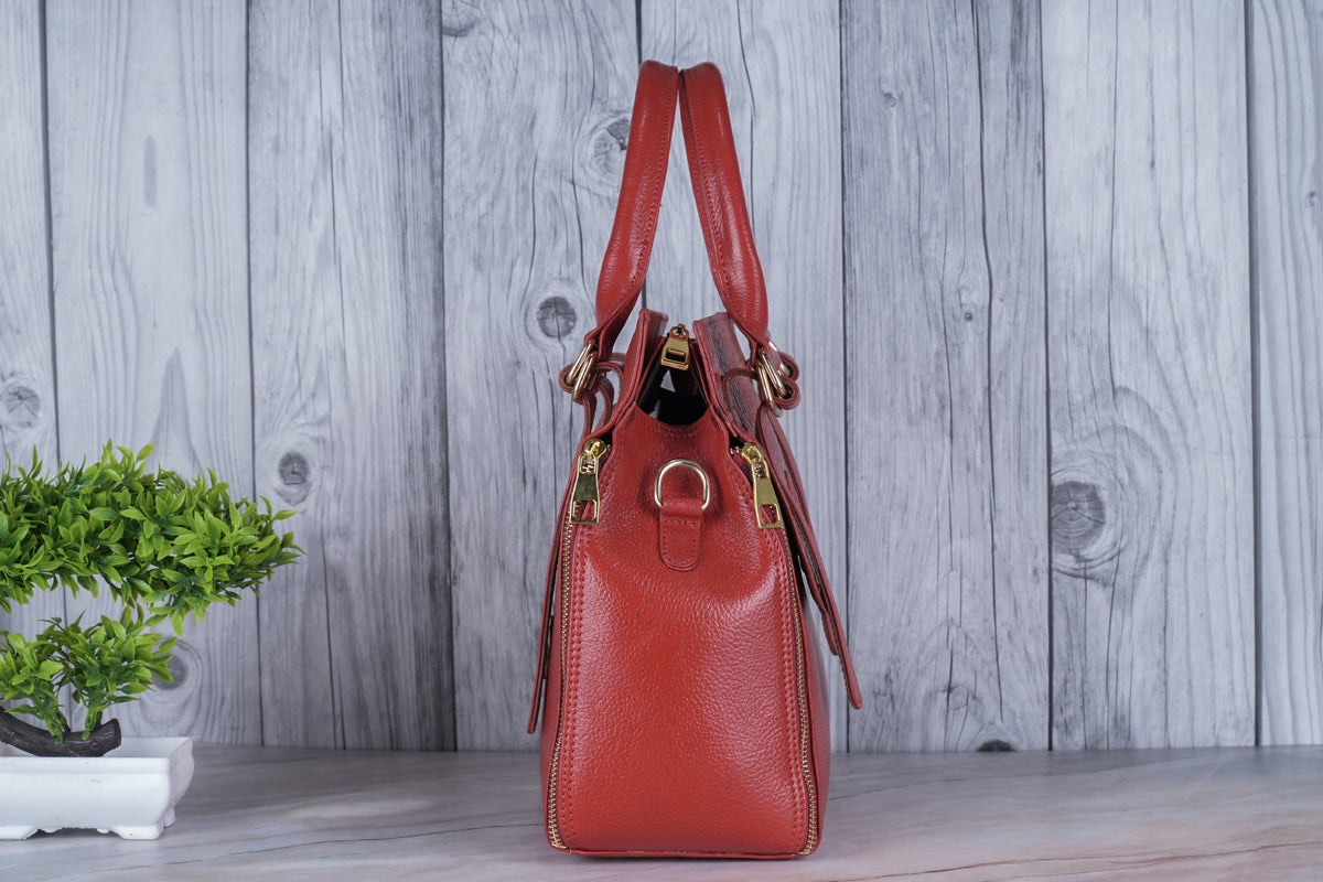 BRAND LEATHER Women's Genuine Leather Handbags Shoulder Bag Satchel Designer Ladies Purse Crossbody Bags