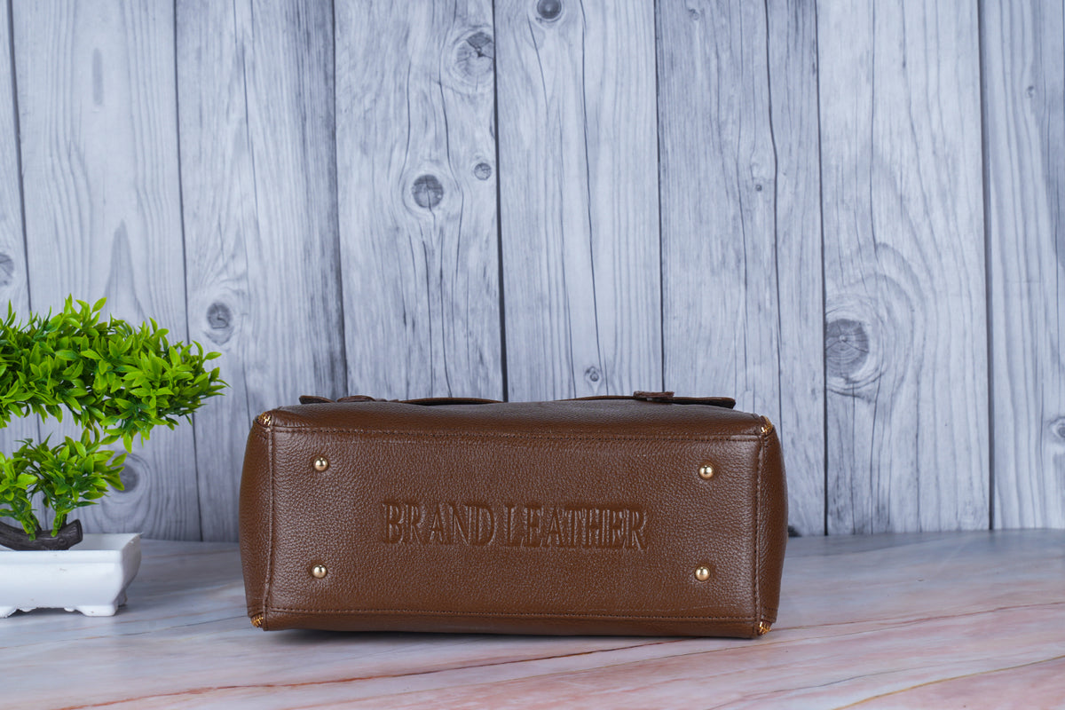 BRAND LEATHER Women's Genuine Leather Handbags Shoulder Bag Satchel Designer Ladies Purse Crossbody Bags